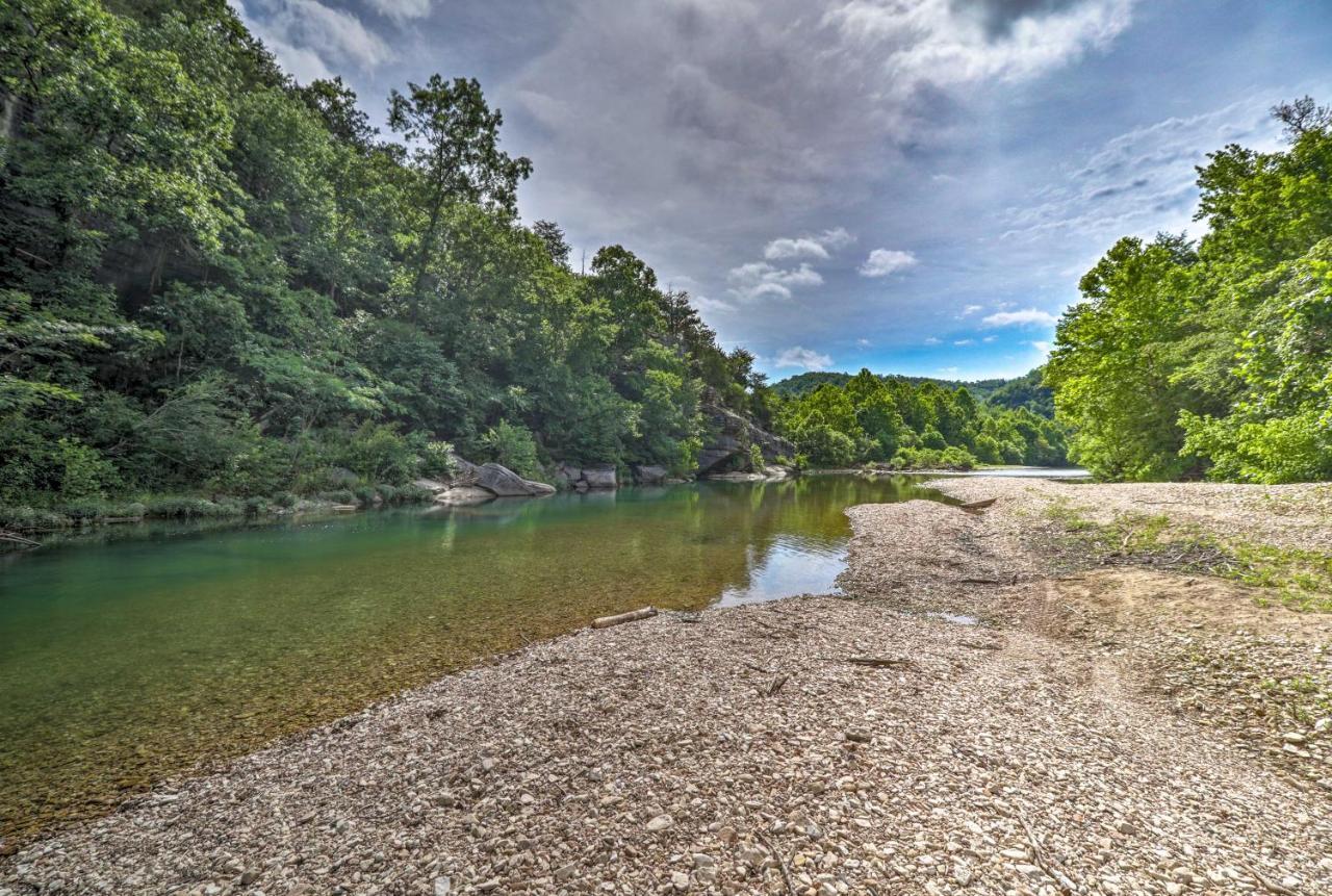 Creekside Hideaway With Fire Pit And Creek Access! Villa Mountain View Bagian luar foto
