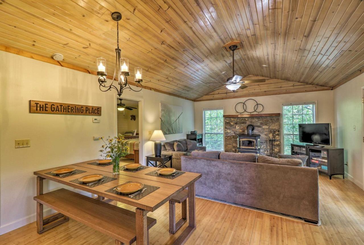 Creekside Hideaway With Fire Pit And Creek Access! Villa Mountain View Bagian luar foto